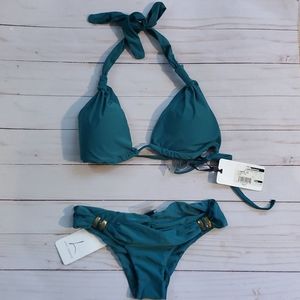 Lenny Niemeyer NWT green bikini size xs